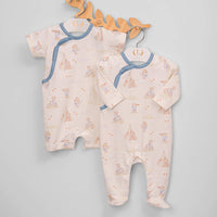 Macacão para Bebê Longo - Algodão Pima - Urso Explorador