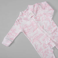 Macacão Zíper - Algodão Egípcio - Toile Du Jour - Rosa