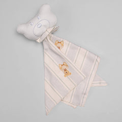 Naninha em Algodão Egípcio - Listado Urso Azul