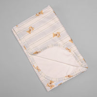 Manta - Algodão Egípcio - Listado Urso Azul