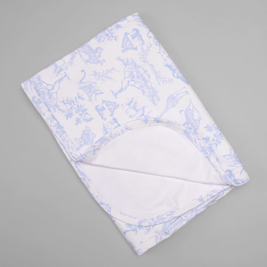 Manta - Algodão Egípcio - Toile Du Jour - Azul