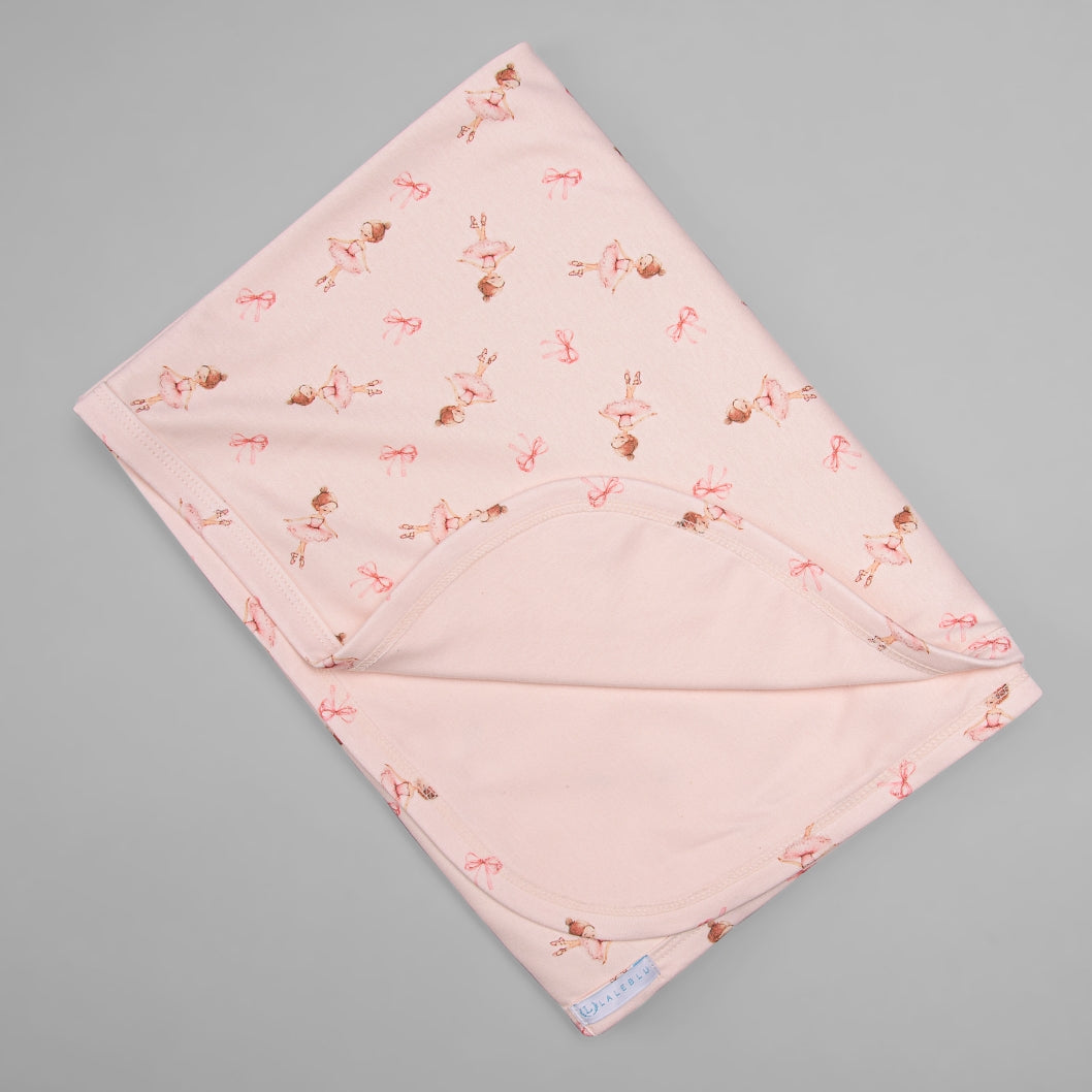 Manta - Algodão Egípcio - Laço Bailarina - Rosa