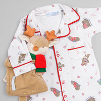 Macacão Pijama para Bebê – Natal Mágico – Suedine