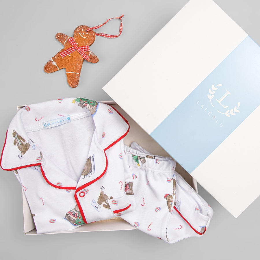 Pijama Infantil Curto em Suedine Estampado – Natal Mágico