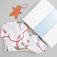 Pijama Infantil Curto em Suedine Estampado – Natal Mágico