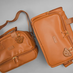 Bolsa Maternidade - LALEBLU by Masterbag Baby - Napa Soft - Caramelo