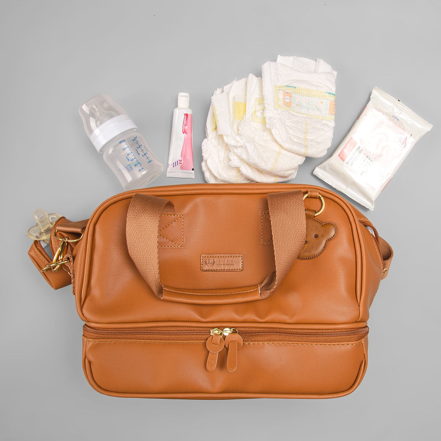 Frasqueira - LALEBLU by Masterbag Baby - Napa Soft - Caramelo