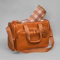 Bolsa Maternidade - LALEBLU by Masterbag Baby - Napa Soft - Caramelo