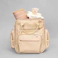 Mochila Maternidade - LALEBLU by Masterbag Baby - Napa Soft - Bege