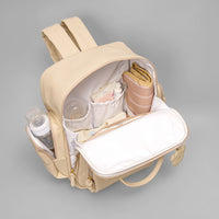 Mochila Maternidade - LALEBLU by Masterbag Baby - Napa Soft - Bege