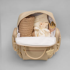 Mochila Maternidade - LALEBLU by Masterbag Baby - Napa Soft - Bege