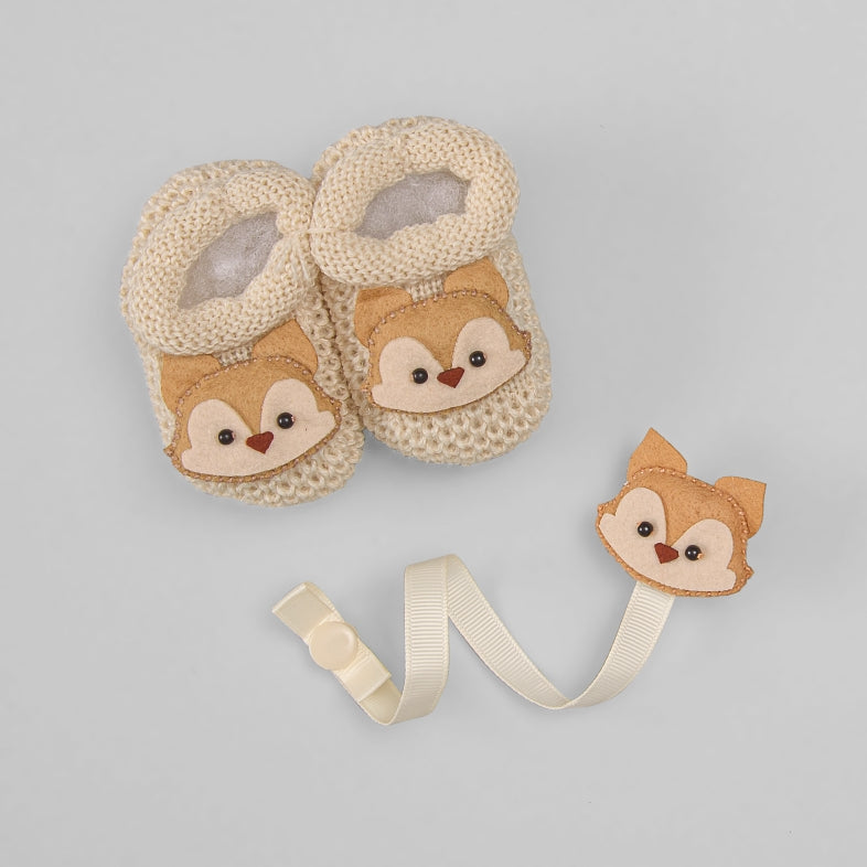 Sapatinho - Fox - Tricot Bege