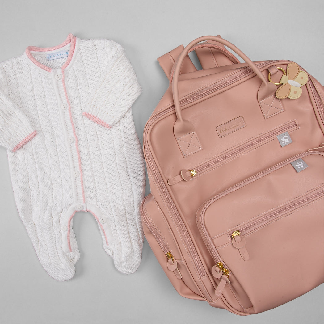 Macacão para Bebê - Classic - Branco e Rosa