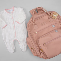 Macacão para Bebê - Classic - Branco e Rosa