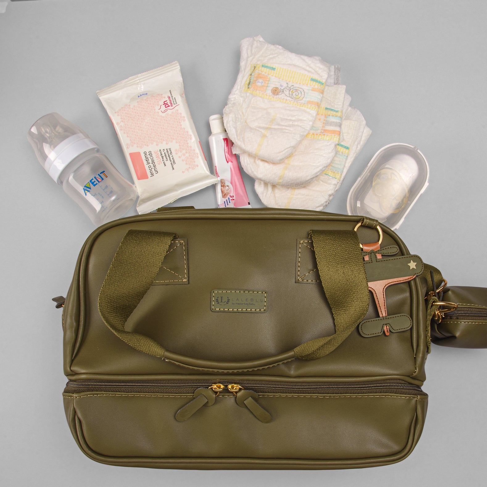 Frasqueira - LALEBLU by Masterbag Baby - Napa Soft - Verde