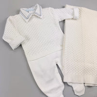 Macacão e Manta - Miguel - Branco