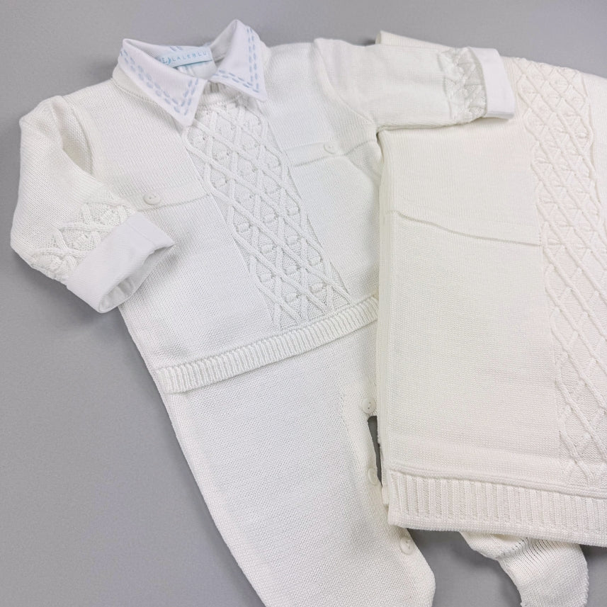 Macacão e Manta - Heitor - Branco