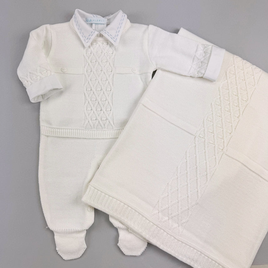 Macacão e Manta - Heitor - Branco