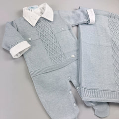 Macacão e Manta - Heitor - Azul