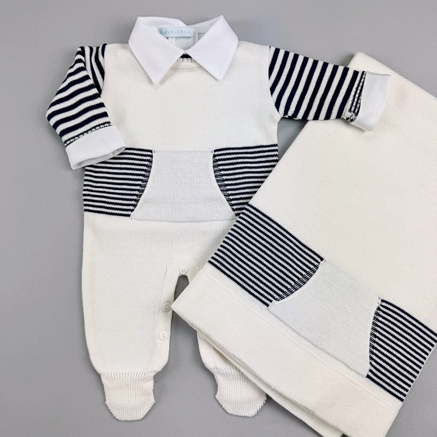 Macacão e Manta - Gabriel - Branco