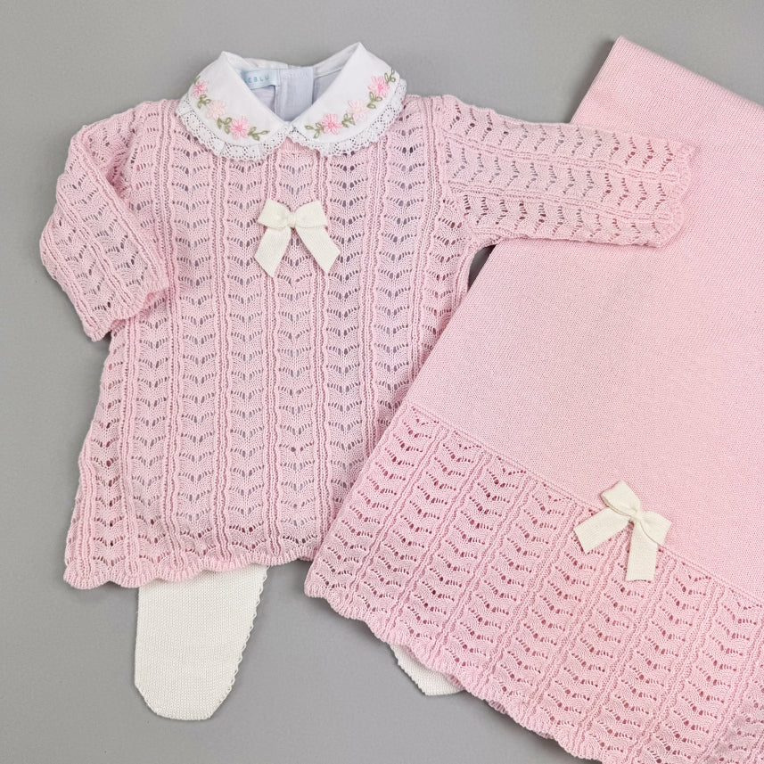 Vestido, Calça e Manta - Júlia - Rosa