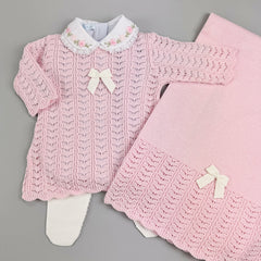 Vestido, Calça e Manta - Júlia - Rosa