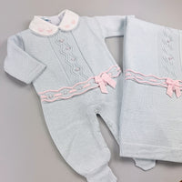 Macacão e Manta - Lívia - Azul Pó