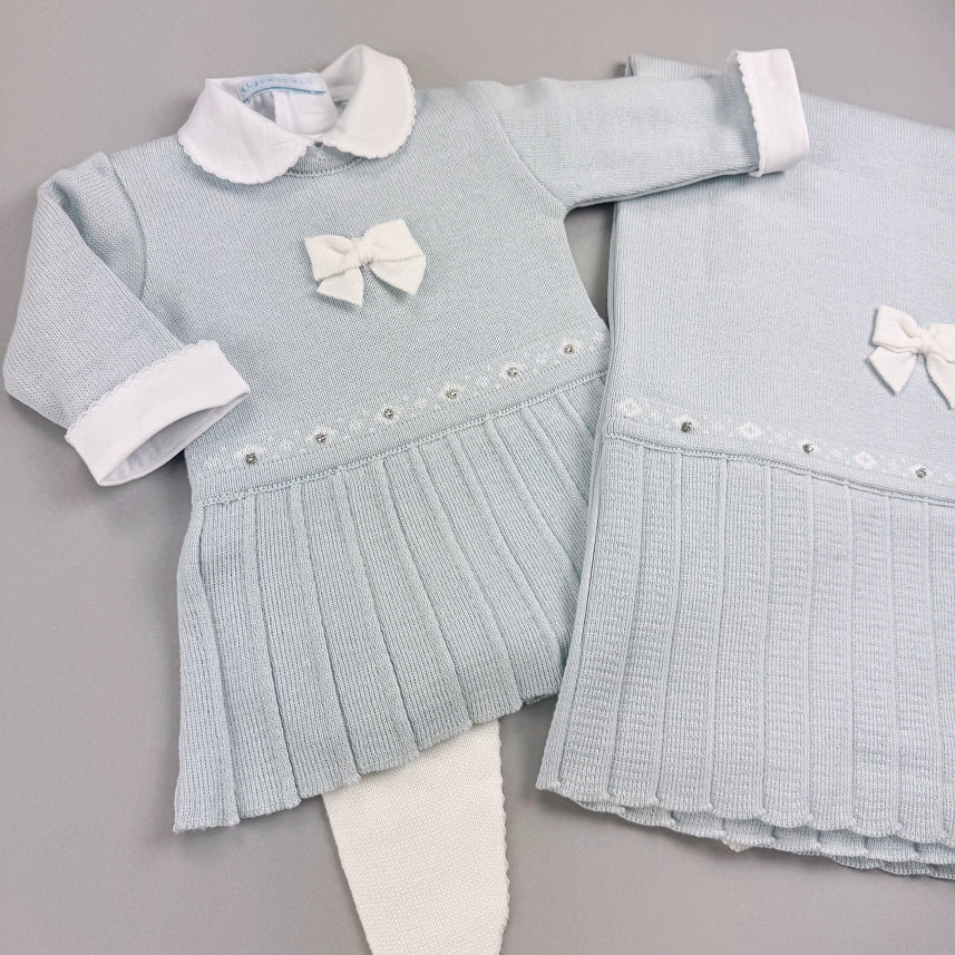 Vestido, Calça e Manta - Liz - Azul Pó