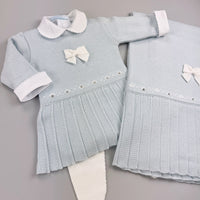 Vestido, Calça e Manta - Liz - Azul Pó