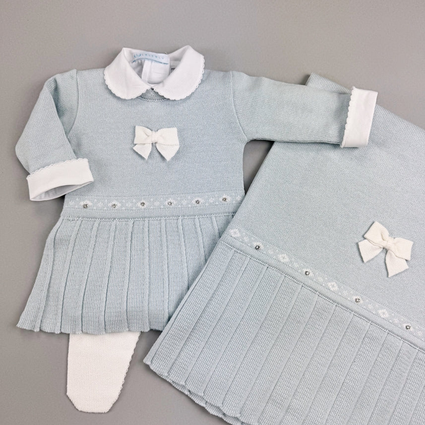 Vestido, Calça e Manta - Liz - Azul Pó