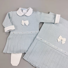 Vestido, Calça e Manta - Liz - Azul Pó