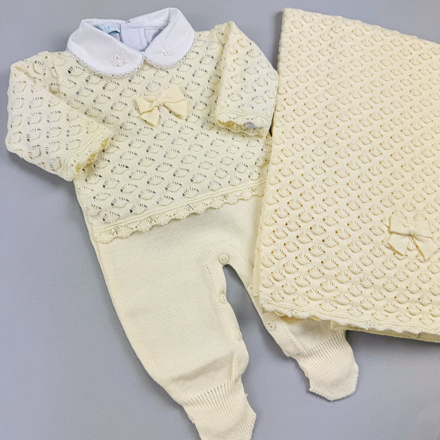 Macacão e Manta - Jade - Amarelo