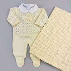 Macacão e Manta - Jade - Amarelo