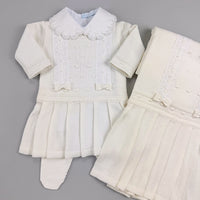 Vestido, Calça e Manta - Catarina - Branco