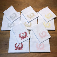 Kit Fralda Boca e Ombro - Letra S - Laço - Escolha a Cor