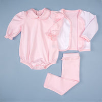 Calça para Bebê Algodão Pima - Rosa