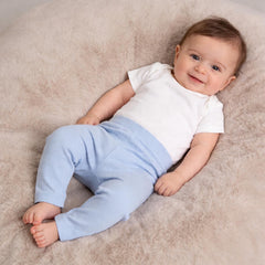 Calça para Bebê Algodão Pima Azul