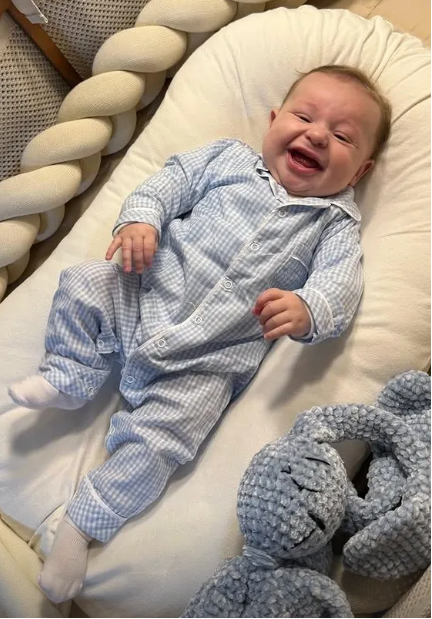 Macacão Pijama para Bebê - Xadrez Azul