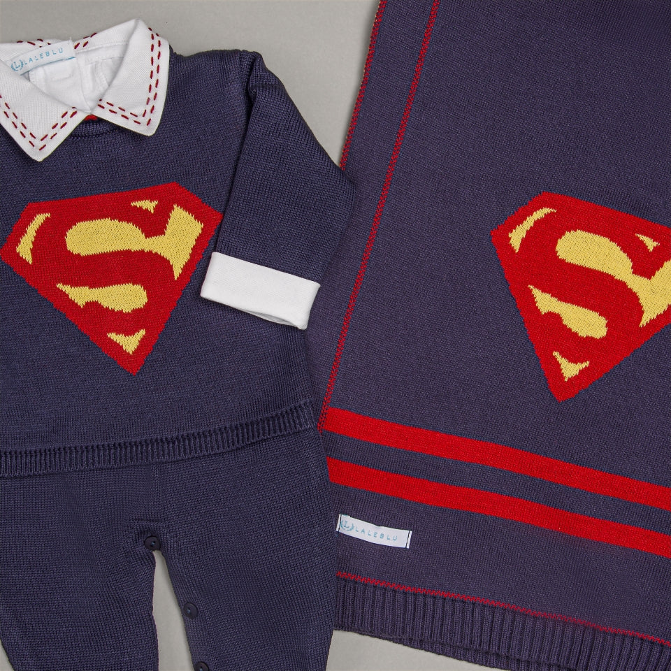 Macacão e Manta SuperMan - Naval