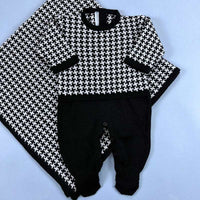 Macacão e Manta - Pied - Preto e Branco