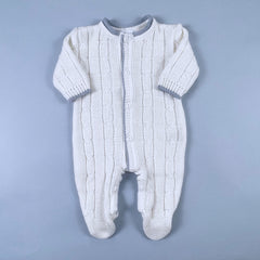 Macacão para Bebê - Classic - Branco e Blue Sky