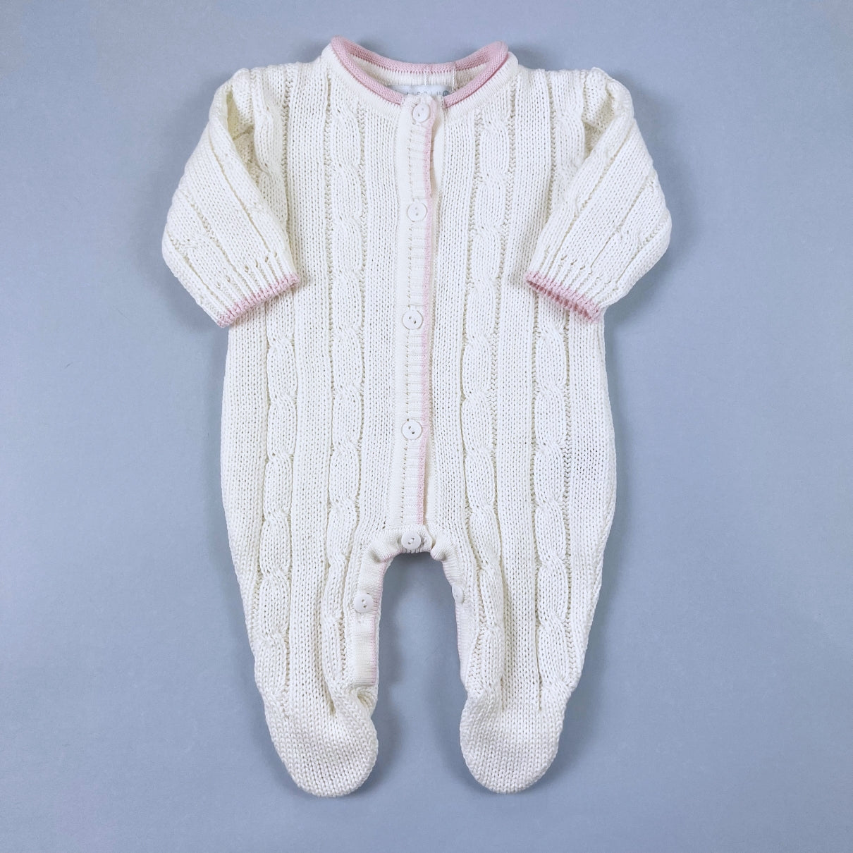 Macacão para Bebê - Classic - Branco e Rosa