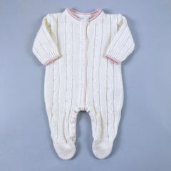 Macacão para Bebê - Classic - Branco e Rosa