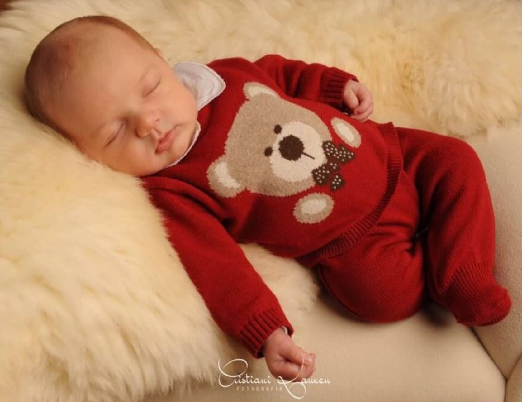 Macacão - Urso Petit - Red