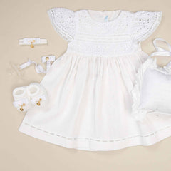 Vestido Antonella - Linho - Batizado