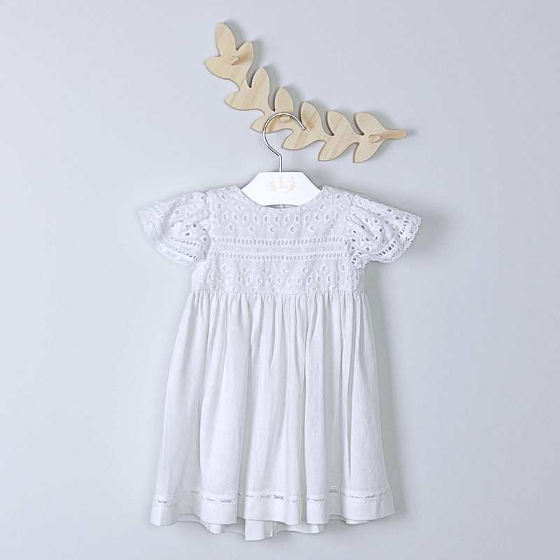 Vestido Antonella - Linho - Batizado