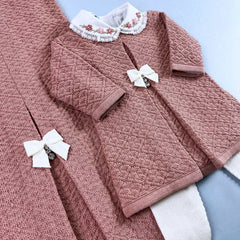 Vestido,  Calça e Manta - Ester - Rosê com Pérolas e Cristais