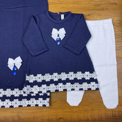 Vestido. Calça e Manta - Rafaela - Marinho
