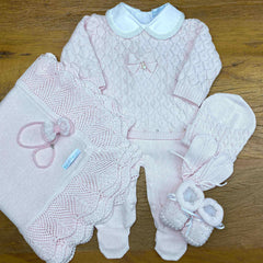 Macacão - Clarice - Rosa Pastel com Cristais e Pérolas Swarovski
