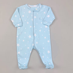 Macacão Zíper - Algodão Egípcio - Estrela Azul